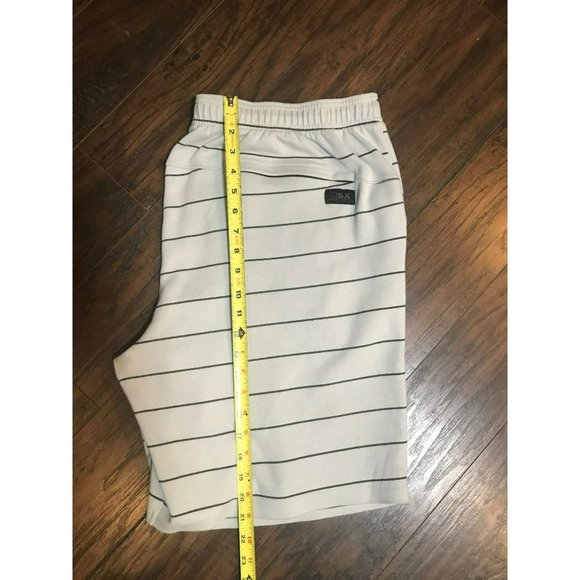 MSX By Michael Strahan Men's High Rise Gray Athletic Double Knit Shorts - Picture 9 of 11